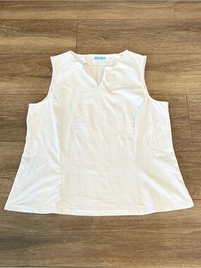 J. McLaughlin White Sleeveless Top XL Extra Large